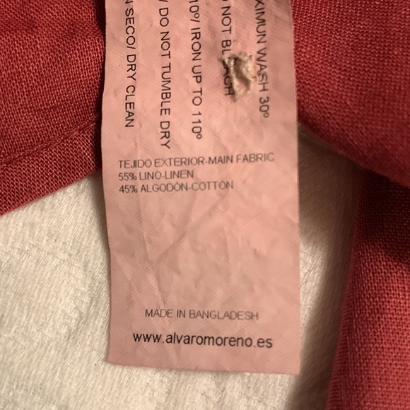 Alvaro A Moreno Linen Blend Button-down Shirt - Picture 10 of 10